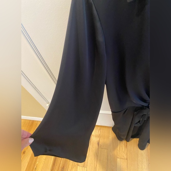 Ramy Brook size medium great black dress. It’s polyester. Lined. Looks silky. - Picture 5 of 5